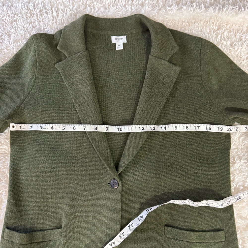 J. Crew Factory Olive Green Single-Button Blazer - Picture 5 of 12